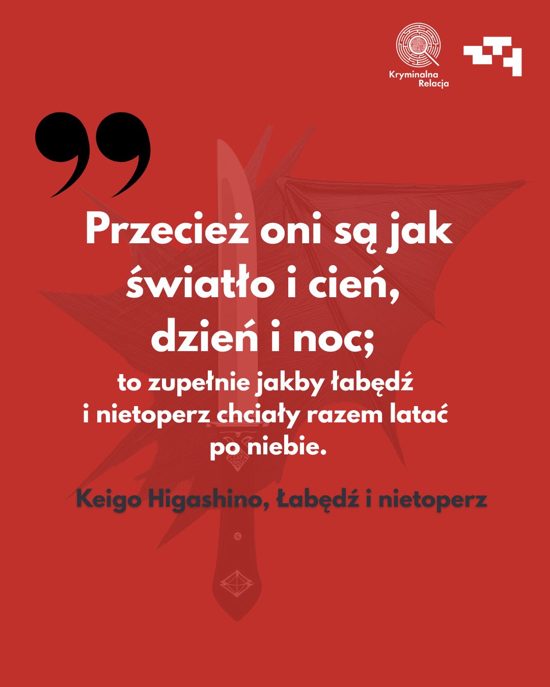 Łabędź i nietoperz. Keigo Higashino 584001270_1492637232527770_6030407038667157105_n