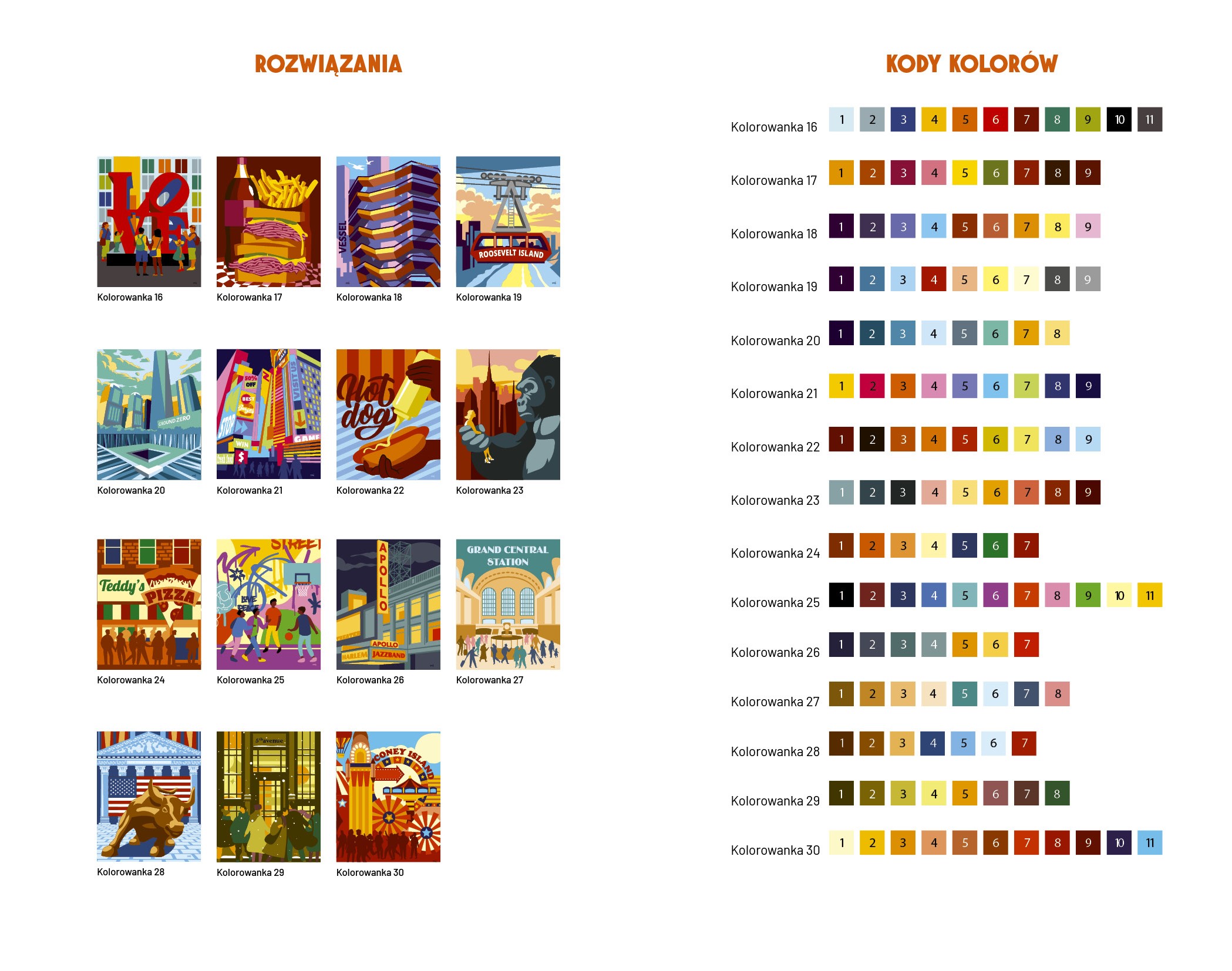 Zapowiedź. Nowy Jork. Kolorowanka po numerach CVR_Nowy_Jork._Kolorowanka_po_numerach_2