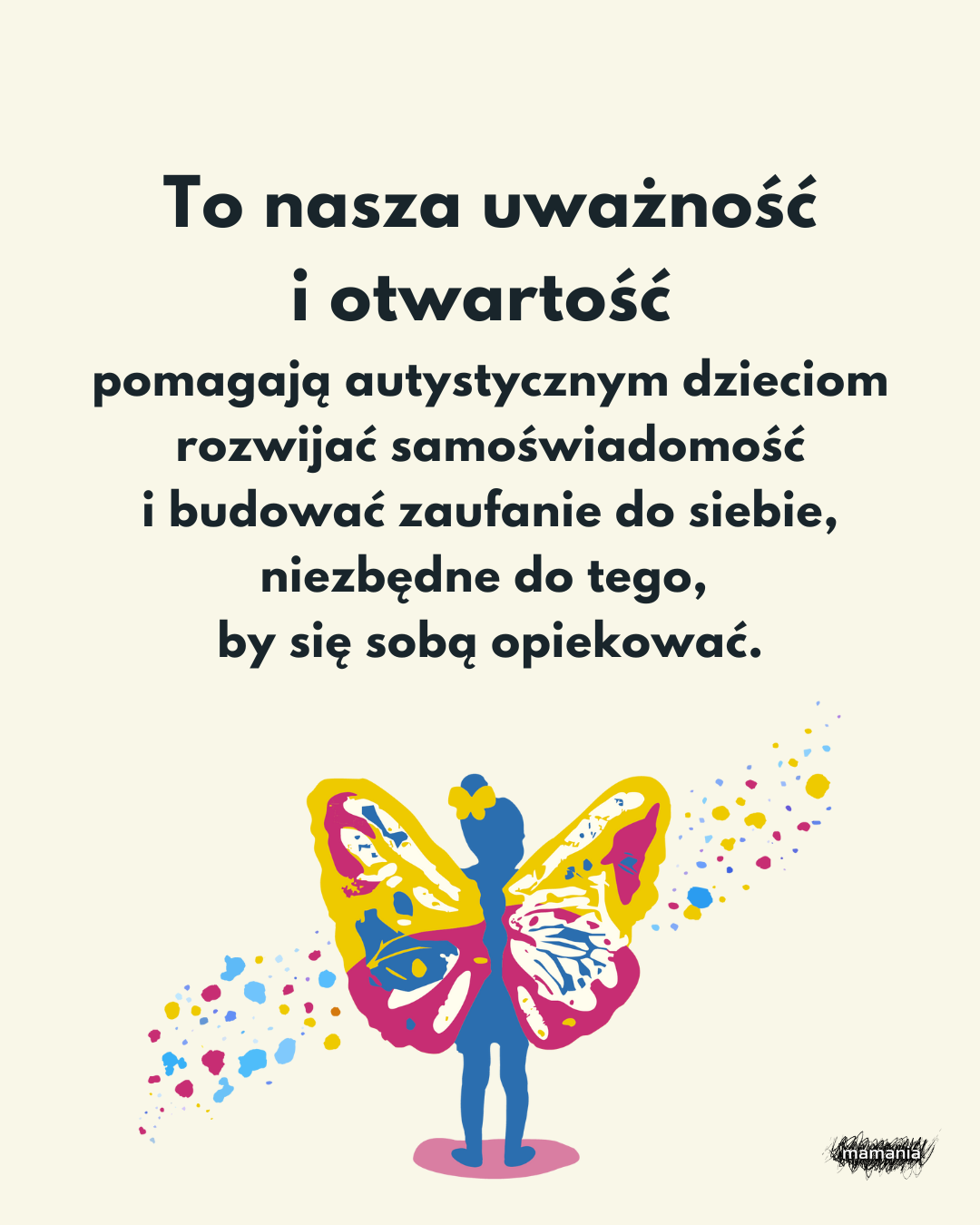 Zapowiedź. Projekt spektrum. Jak wspierać i rozumieć dziecko w spektrum autyzmu Projekt_spektrum_cytat_1