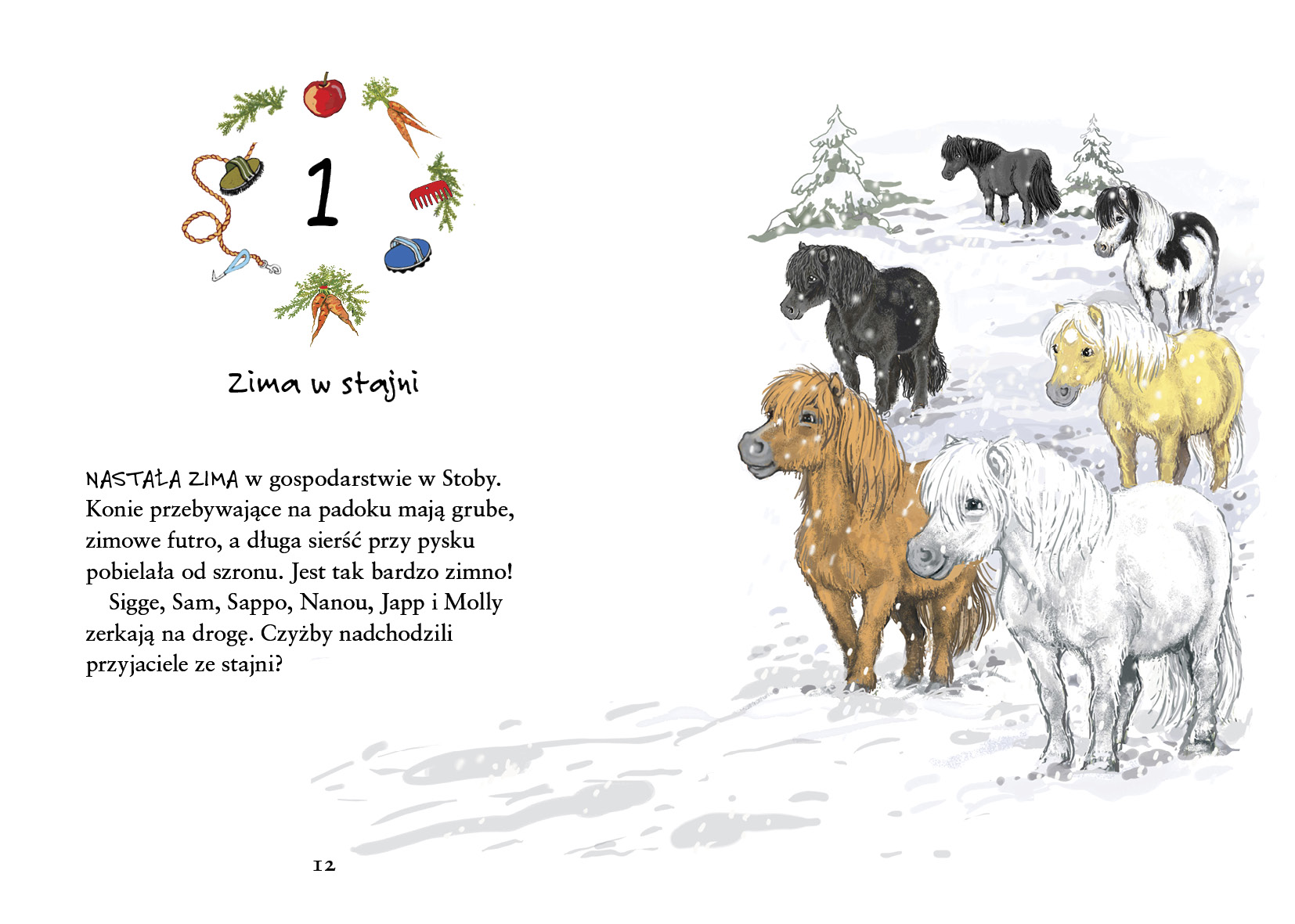 Zapowiedź. Sigge i przyjaciele ze stajni. Zimowe przygody. Lin Hallberg Sigge_i_przyjaciele_ze_stajni._Zimowe_przygody_rozkladowki2
