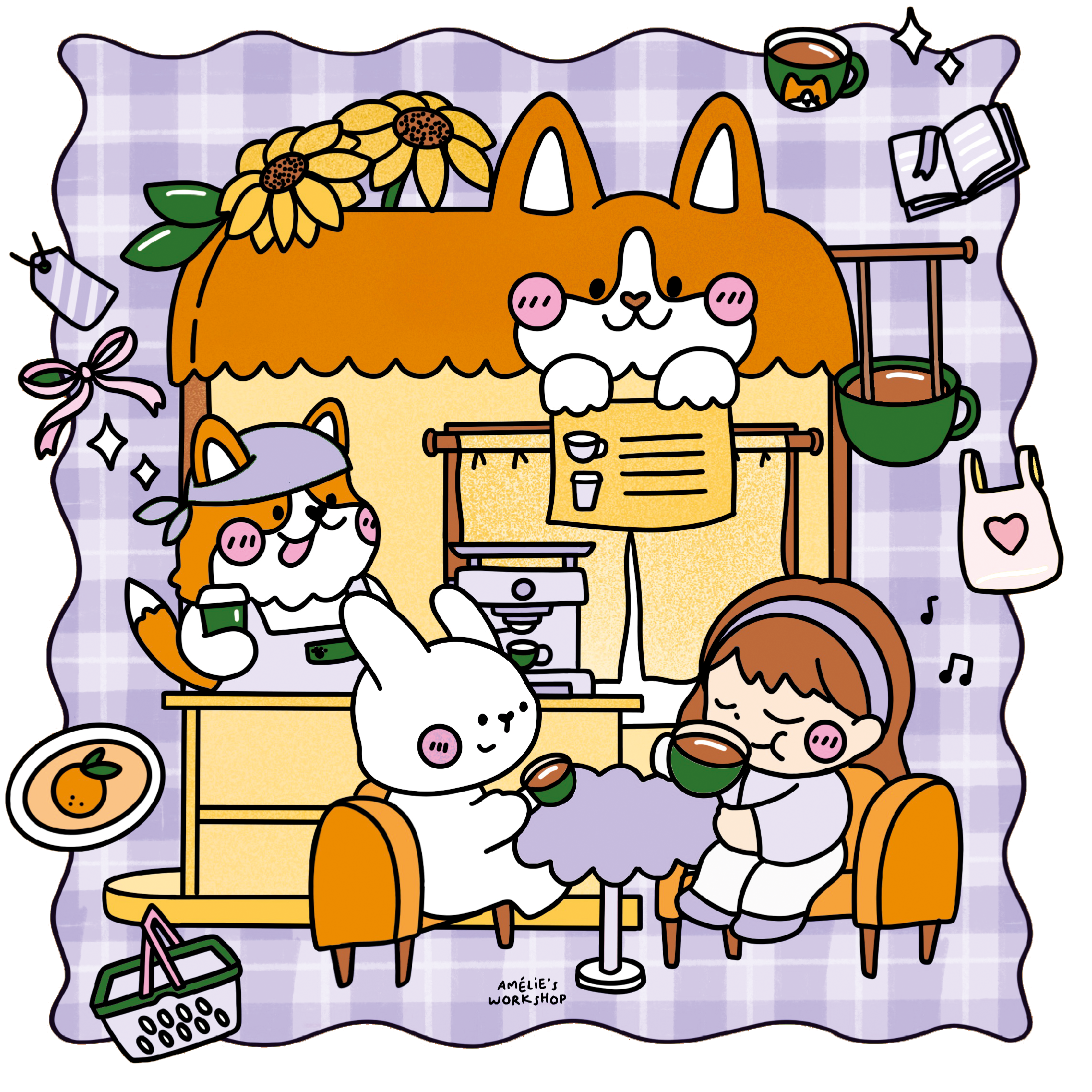 Zapowiedź. Słodkie sklepiki. Sweet & cozy coloring Slodkie_sklepiki._Sweet_amp_cozy_coloring_grafiki3