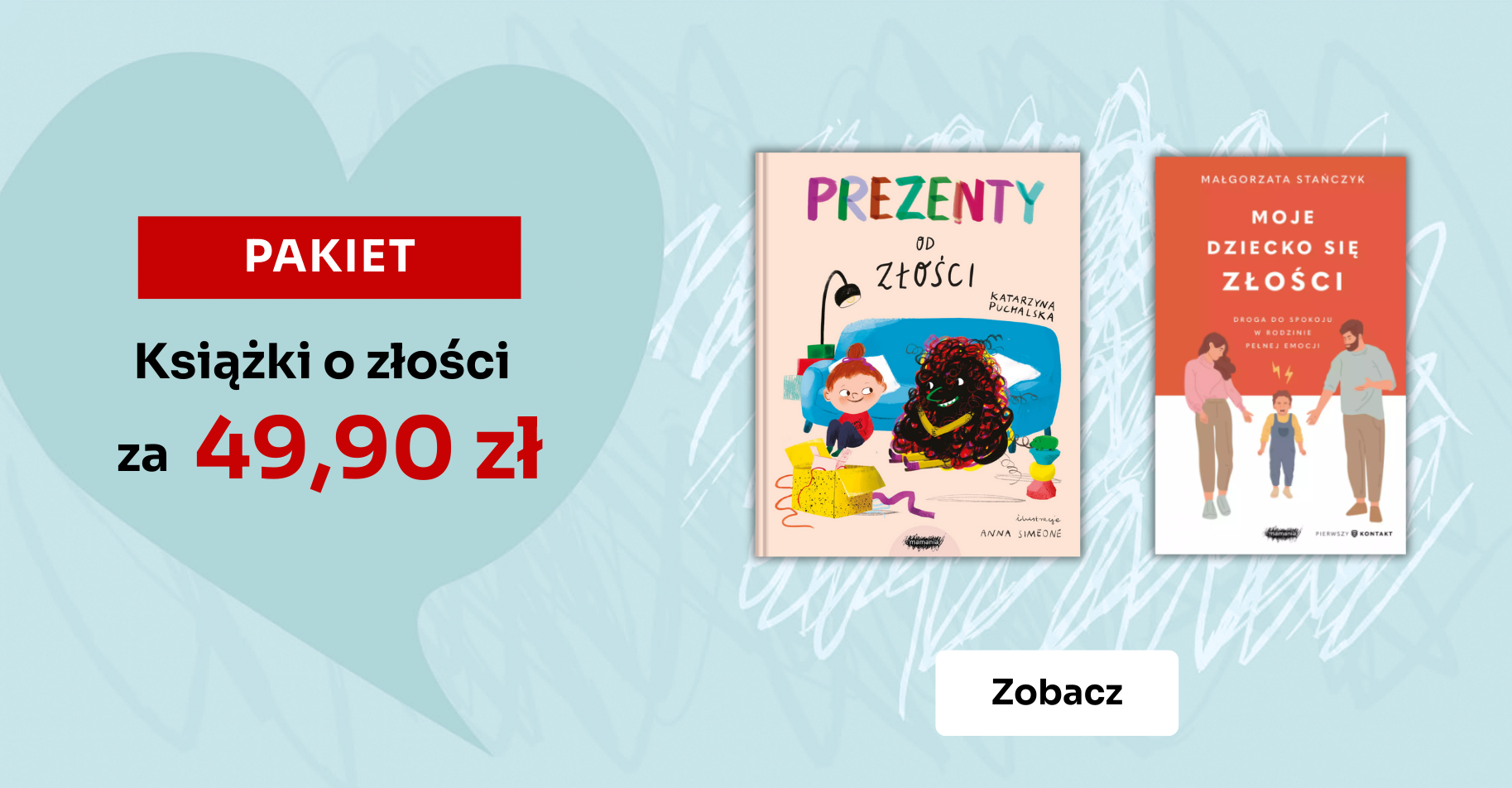 baner Pakiet książki o złości