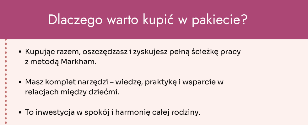 Pakiet PREMIUM Pokojowy rodzic. Szczęśliwe dzieci. Workbook + dwie książki dlaczego_warto_kupic_w_pakiecie__workbook2