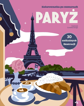 Paryż. Kolorowanka po numerach