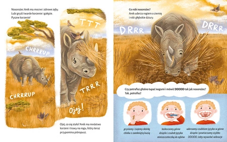 Na językach dzikich zwierząt. Trrrudne historyjki logopedyczne z głoską R. Anna Skiba