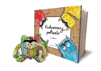 Zapowiedź. Kolorowy potwór. Książka Pop-up z maskotką. Anna Llenas