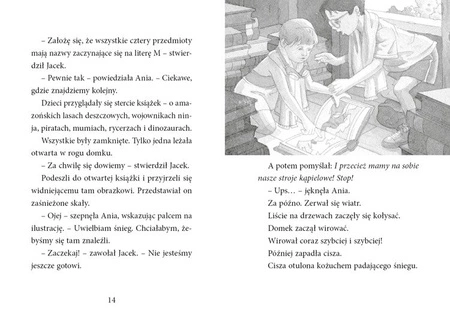 Magiczny domek na drzewie. Epoka lodowcowa o zachodzie słońca