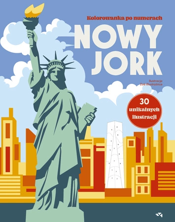 Zapowiedź. Nowy Jork. Kolorowanka po numerach