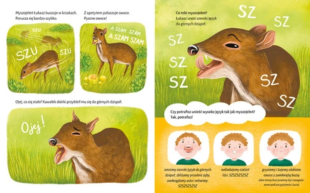 Na językach cichych i głośnych zwierząt. Szumiące historyjki logopedyczne. Anna Skiba